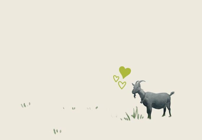 Bio aus Liebe zur Natur Ziege