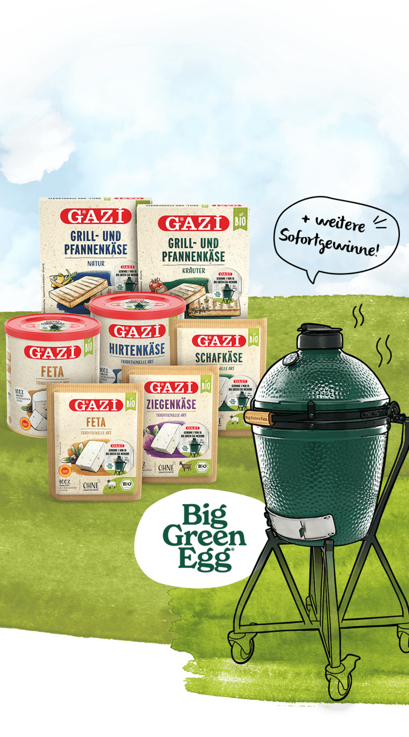GAZi Bio-Produkte mit Big Green Egg