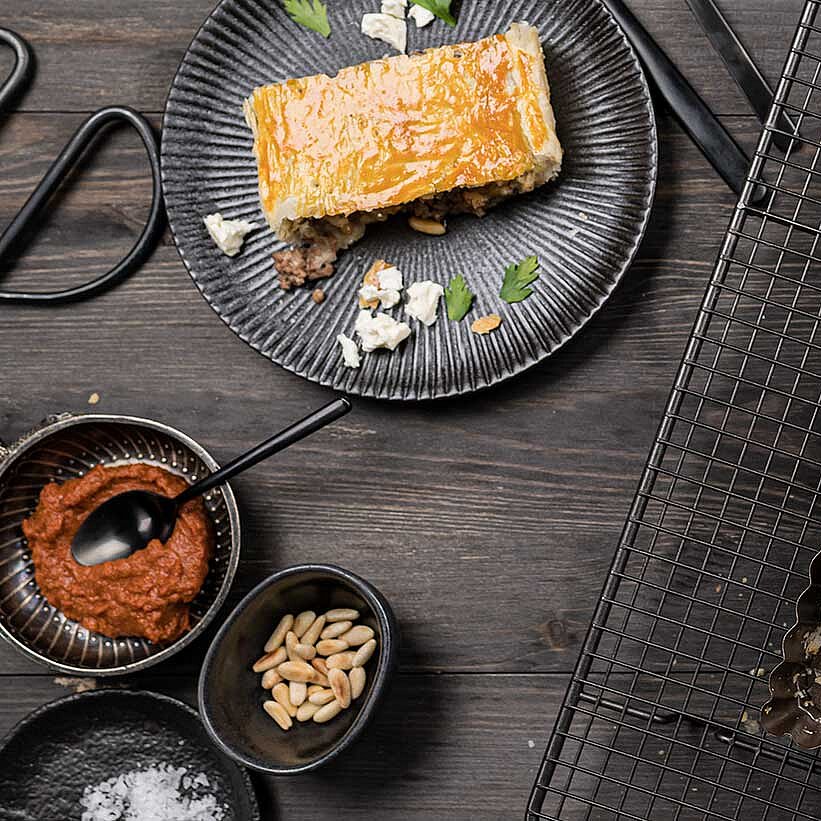 GAZİ Hackfleischpastete Hirtenkäse 