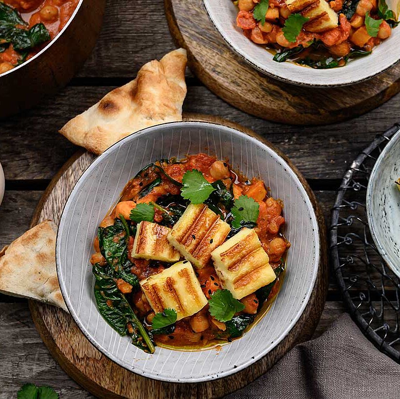 GAZİ Bio Grillkäse Kichererbsen Stew