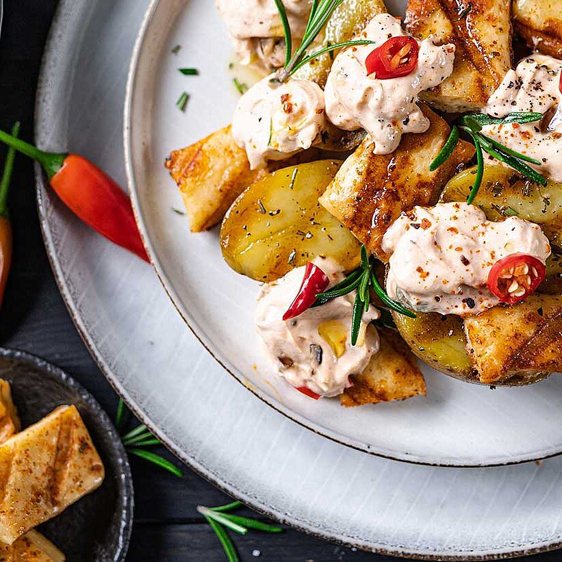 GAZİ Grill- und Pfannenkäse mit Kartoffeln