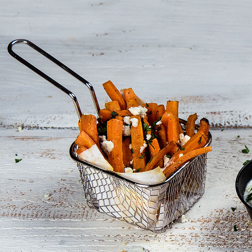 Tulum low carb Möhrenpommes