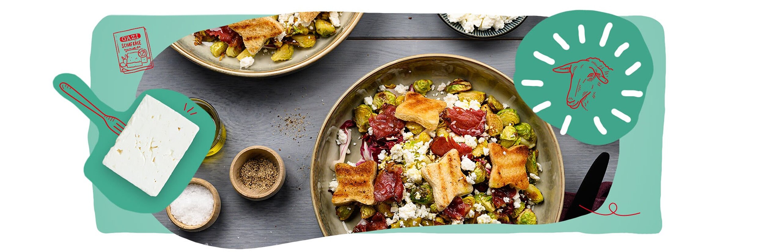 [Translate to Türkisch:] Schafkäse Weichkäse Header Bild