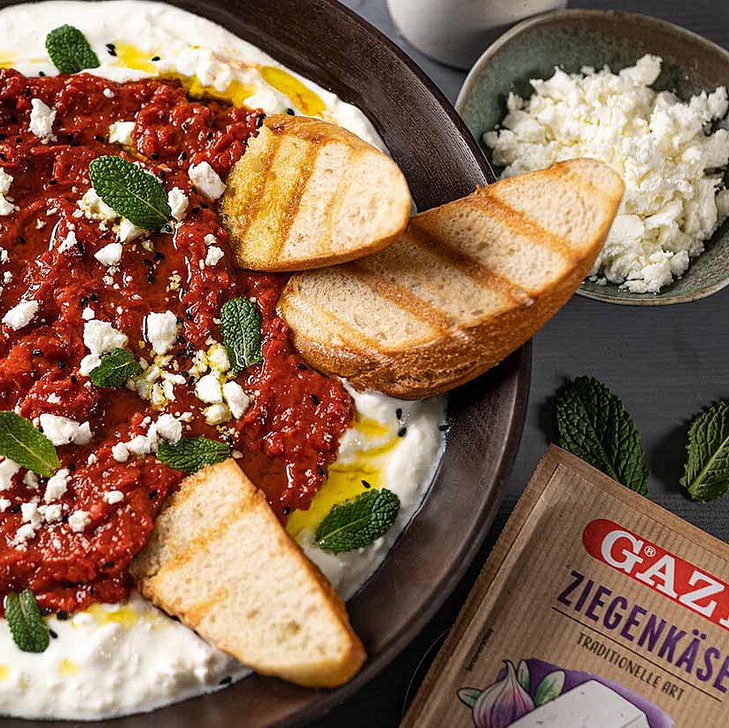 Bio Ziegenkäse Spread mit Würz-Paprika