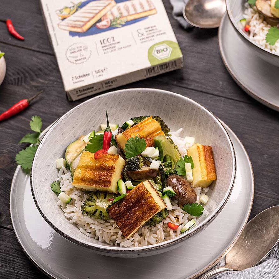 GAZİ Bio Grillkäse Coconut Curry