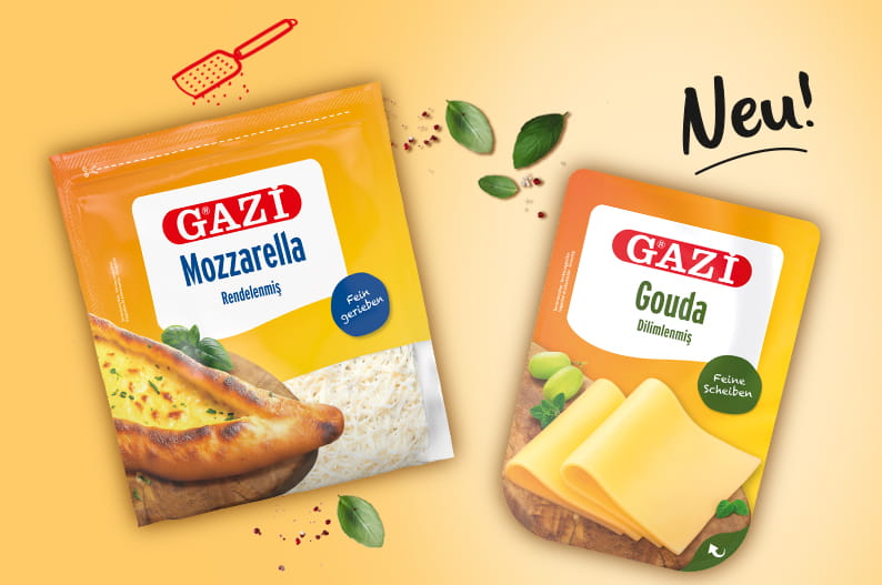 Gouda und Mozzarella