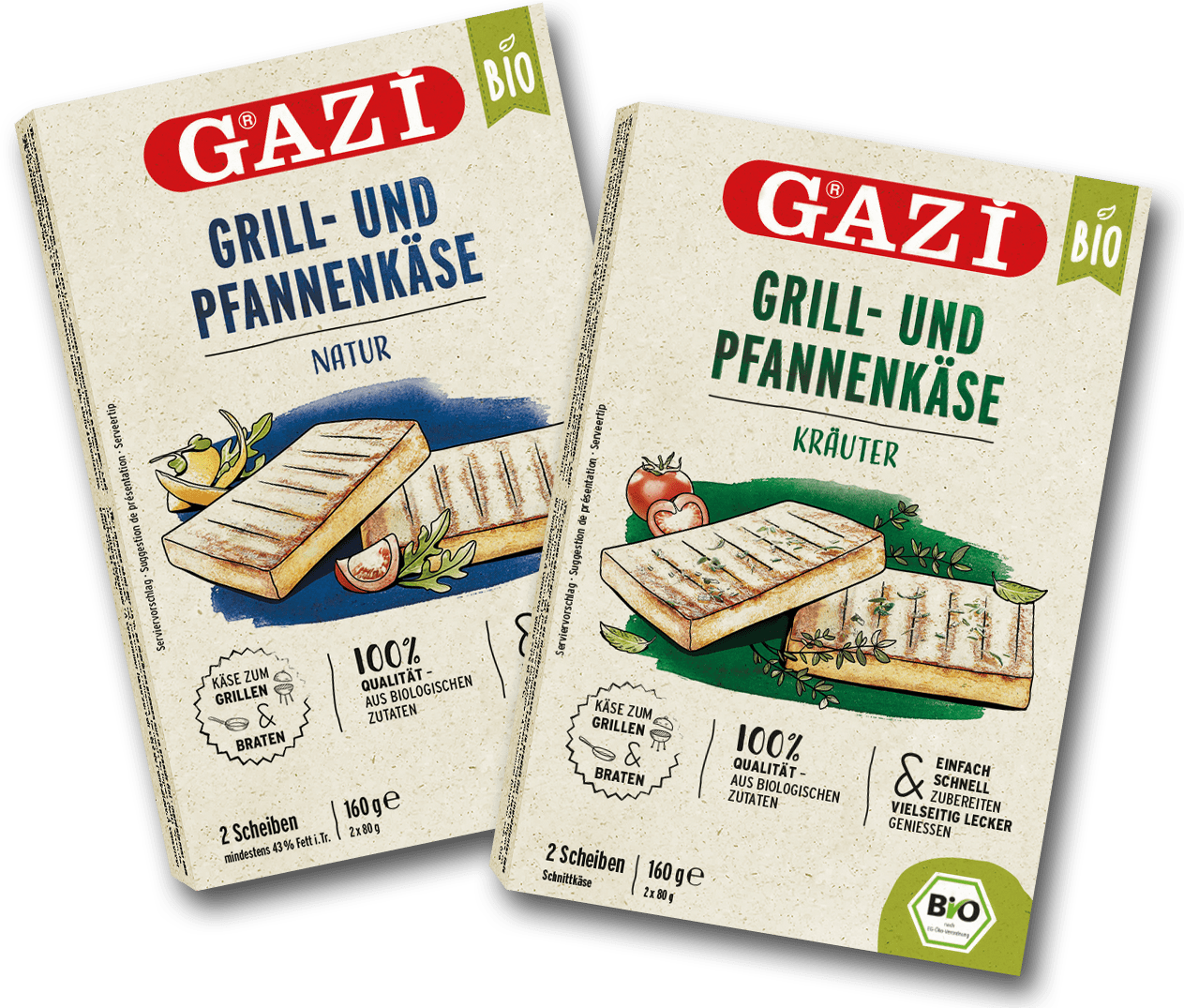 GAZi Bio Grill- und Pfannenkäse Banner Packagings