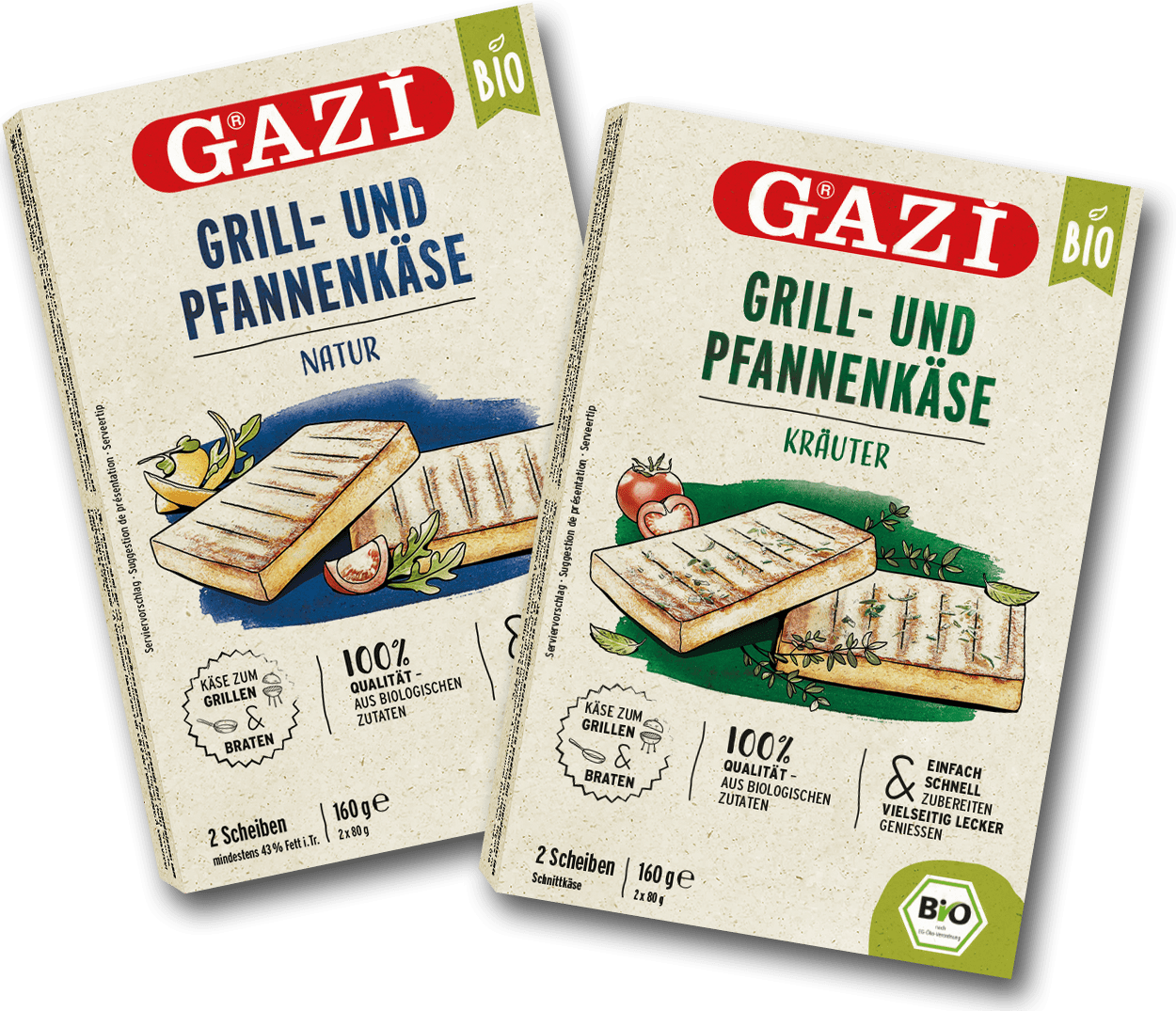 GAZİ Grill- und Pfannenkäse Chili, 2 x 100g