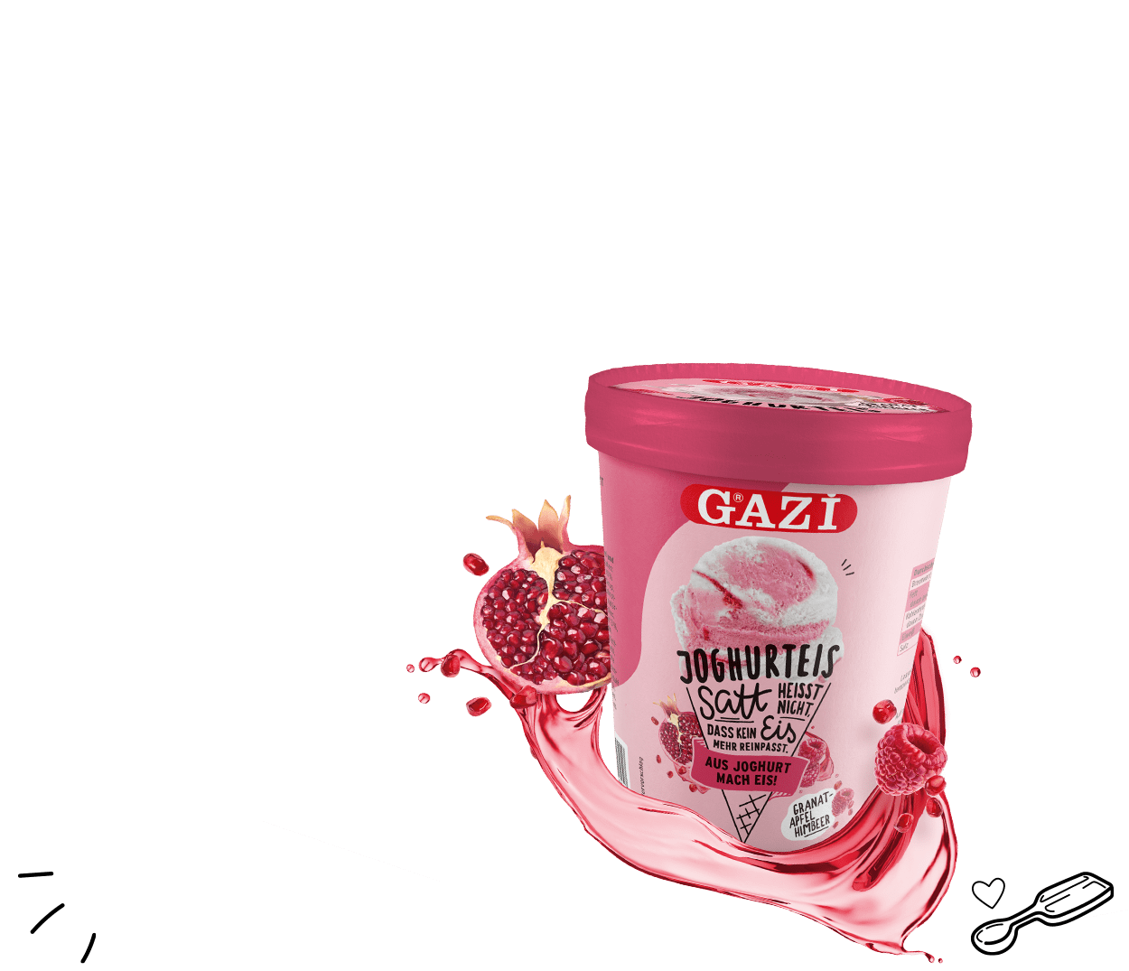 GAZi Eis Welt Banner Joghurt