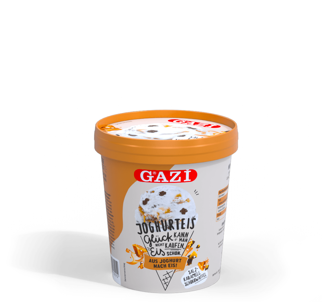 GAZi Joghurteis Salzkaramell Packaging