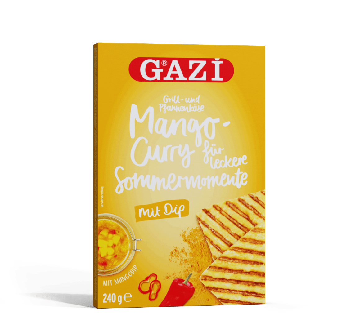 Grill- und Pfannenkäse Sommermoment Mango-Curry