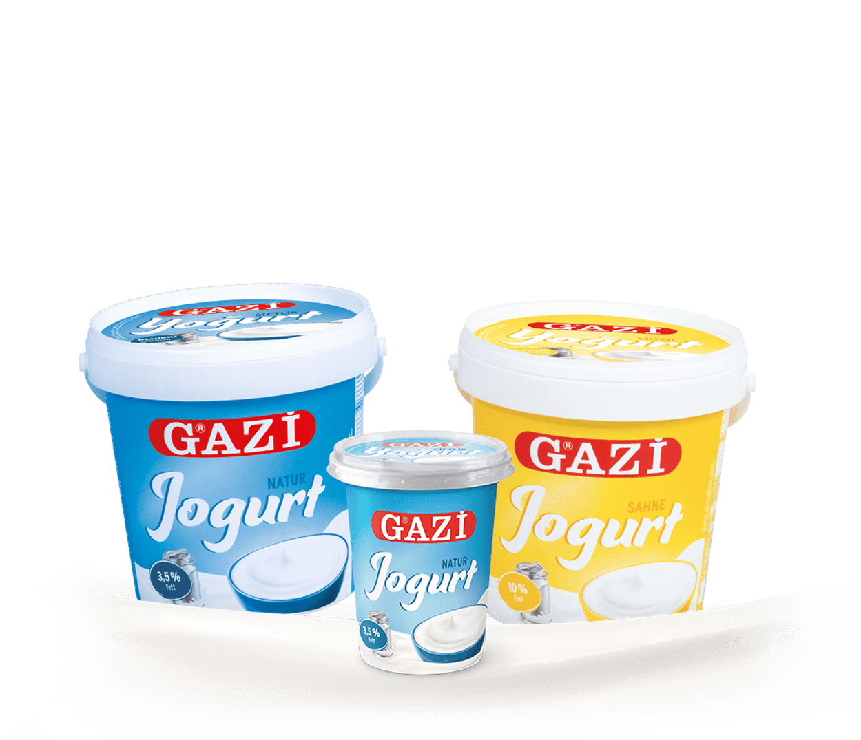 GAZi Joghurt Verpackungen Becher