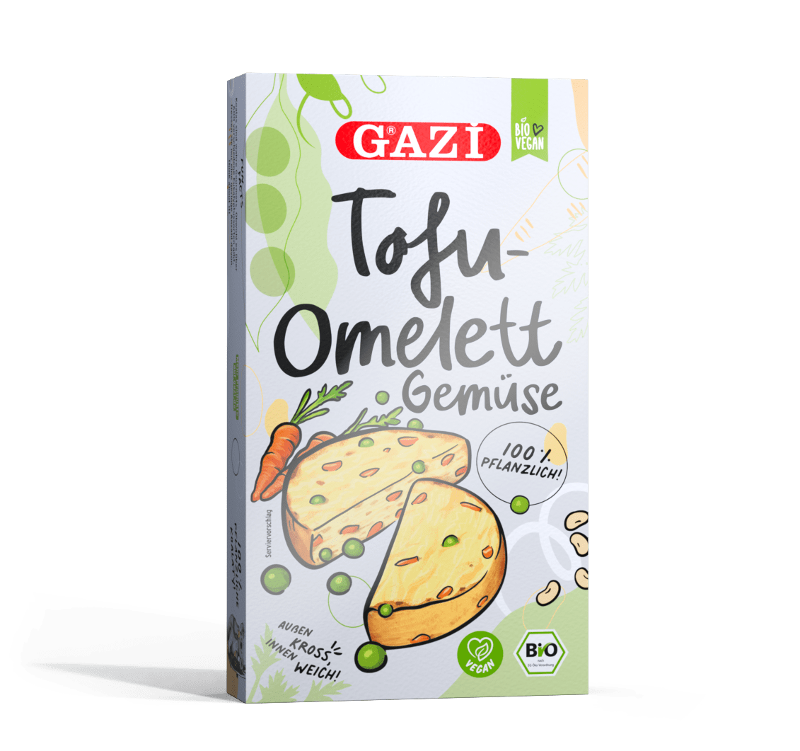 GAZi Vegan Tofu-Omelett Gemüse