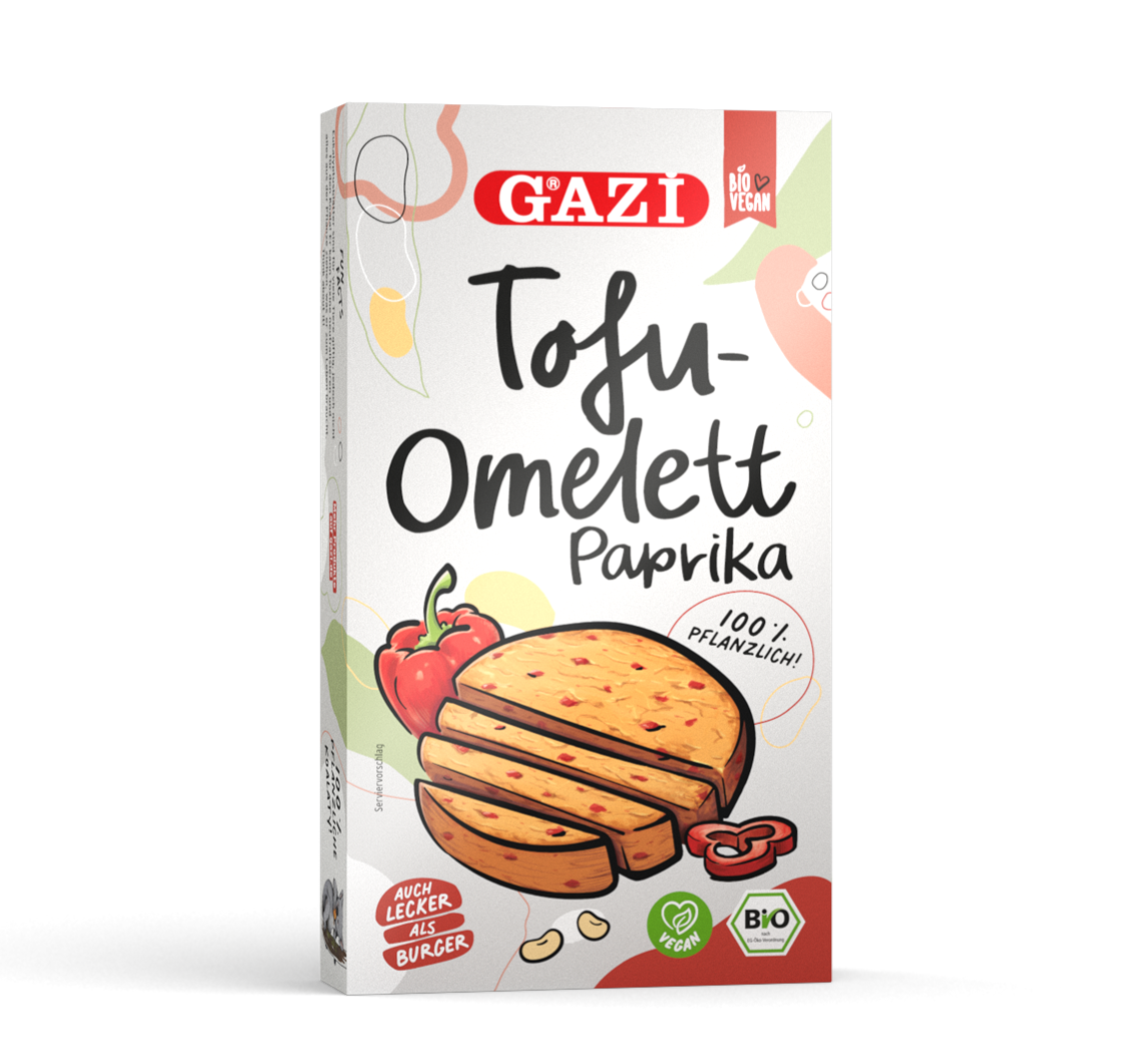 GAZİ Tofu-Omelett Paprika